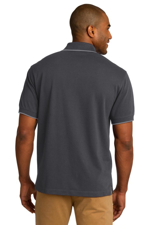 DISCONTINUED Port Authority Rapid Dry Tipped Polo. K454 - Image 2