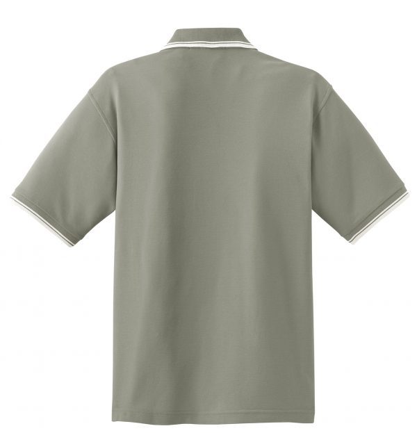 DISCONTINUED Port Authority Silk Touch Polo with Stripe Trim.  K501 - Image 3