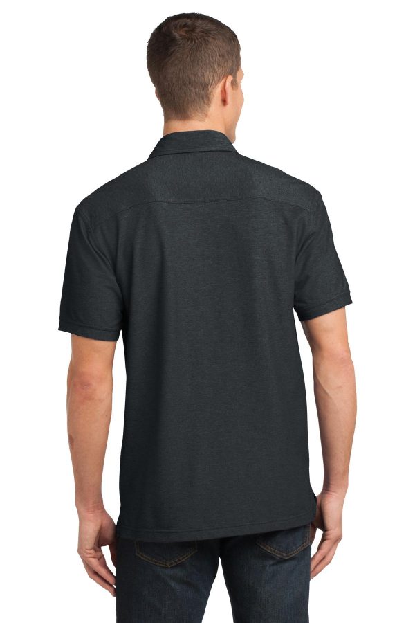 DISCONTINUED Port Authority Oxford Pique Double Pocket Polo. K557 - Image 2