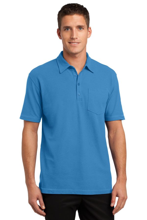 DISCONTINUED Port Authority® Modern Stain-Resistant Pocket Polo. K559 - Image 3