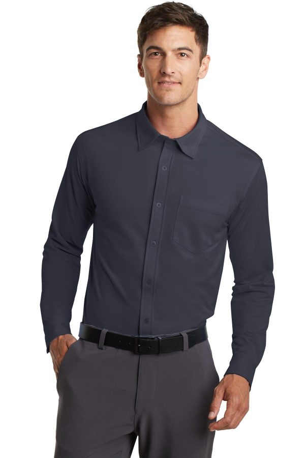 Port Authority Dimension Knit Dress Shirt. K570 - Image 3