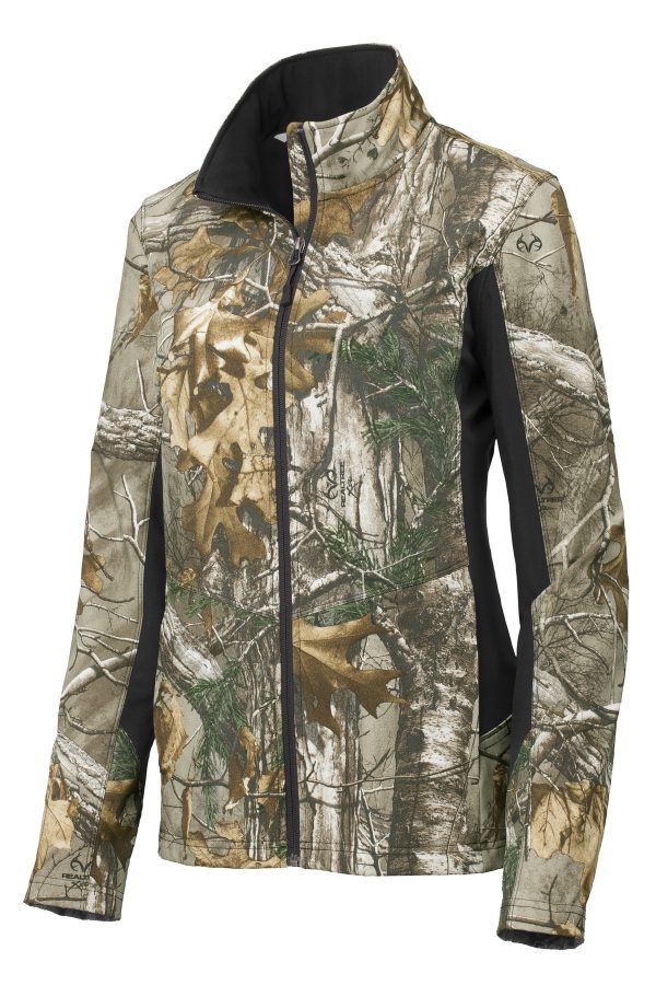 DISCONTINUED Port Authority Ladies Camouflage Colorblock Soft Shell. L318C - Image 3