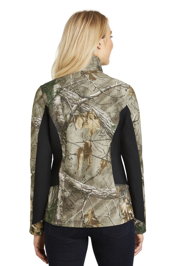 DISCONTINUED Port Authority Ladies Camouflage Colorblock Soft Shell. L318C - Image 2