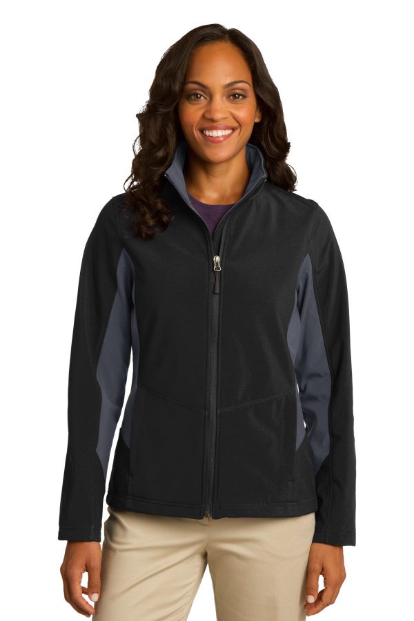 Port Authority Ladies Core Colorblock Soft Shell Jacket. L318 - Image 3