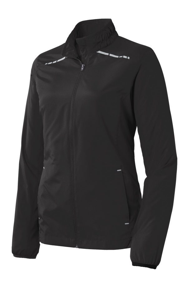 DISCONTINUED Port Authority Ladies Zephyr Reflective Hit Full-Zip Jacket. L345 - Image 3