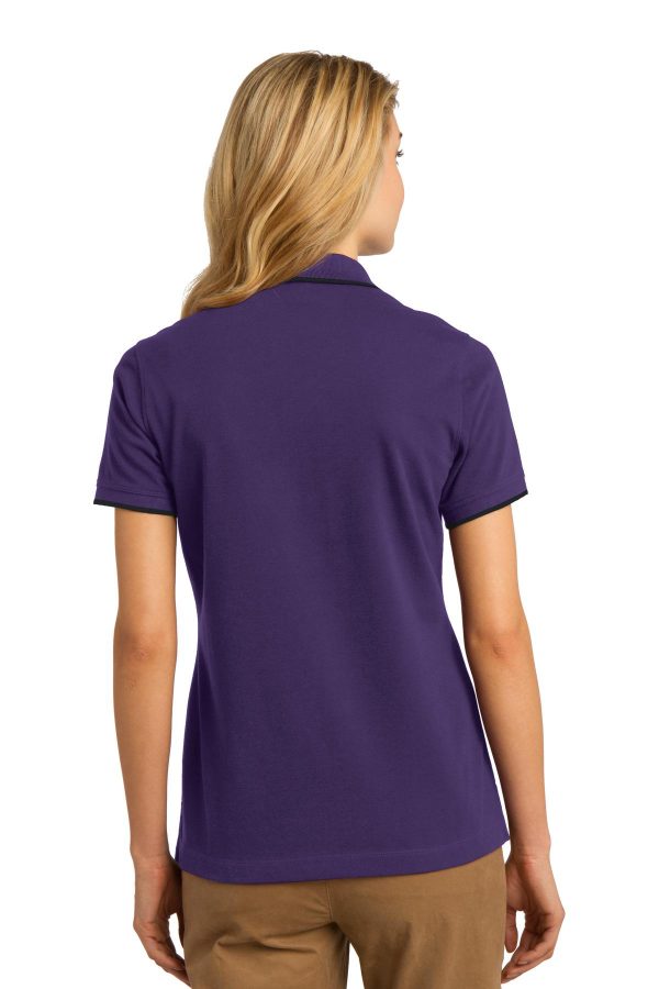 DISCONTINUED Port Authority Ladies Rapid Dry Tipped Polo. L454 - Image 2