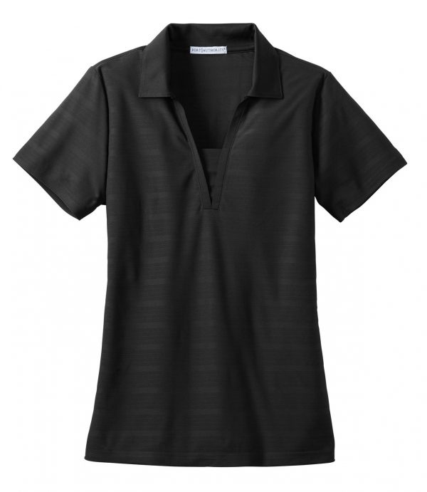 DISCONTINUED Port Authority Ladies Horizontal Texture Polo. L514 - Image 3