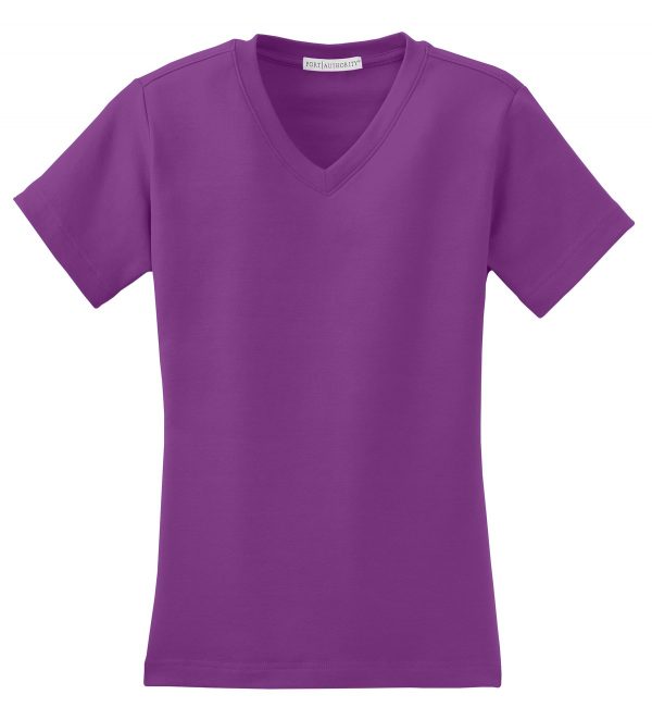 DISCONTINUED Port Authority Ladies Modern Stretch Cotton V-Neck Shirt. L516V - Image 2