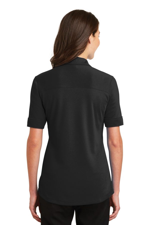 Port Authority® Ladies Silk Touch Interlock Performance Polo. L5200 - Image 4