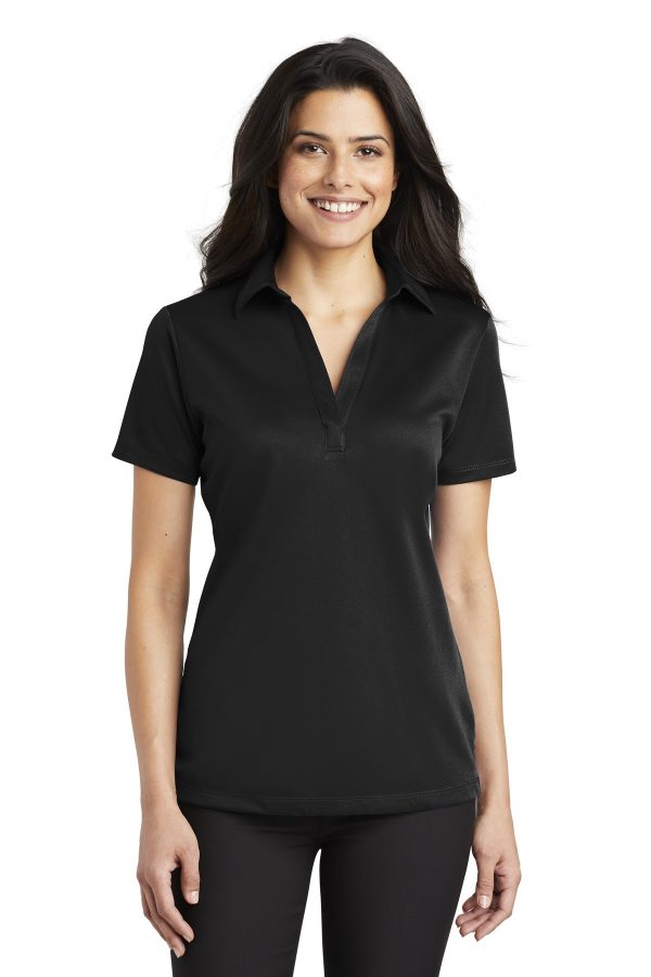 Port Authority Ladies Silk Touch Performance Polo. L540 - Image 3