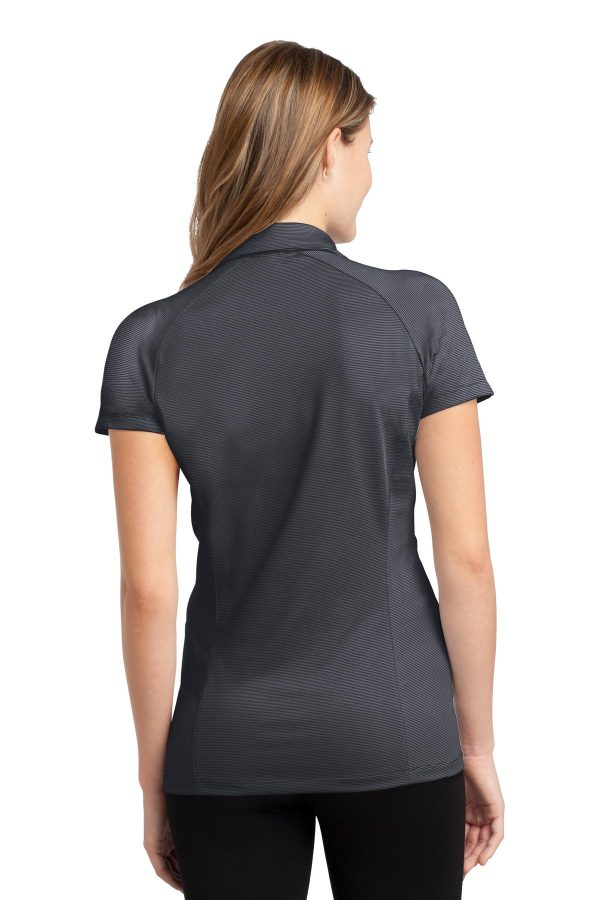 DISCONTINUED Port Authority Ladies Fine Stripe Performance Polo. L558 - Image 2