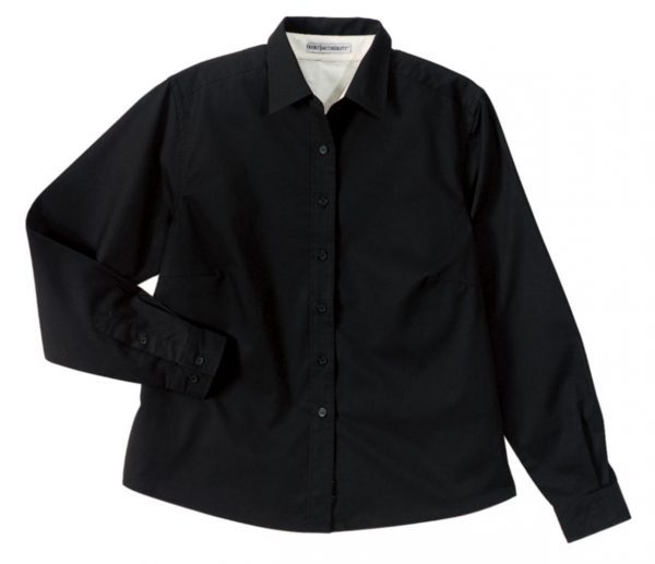 DISCONTINUED Port Authority Maternity Long Sleeve Easy Care Shirt.  L608M - Image 2