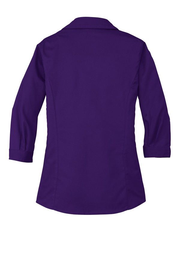 DISCONTINUED Port Authority Ladies 3/4-Sleeve Blouse. L6290 - Image 4