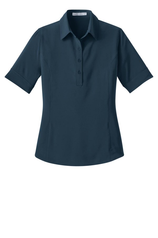 DISCONTINUED Port Authority Ladies Ultra Stretch Polo. L650 - Image 3