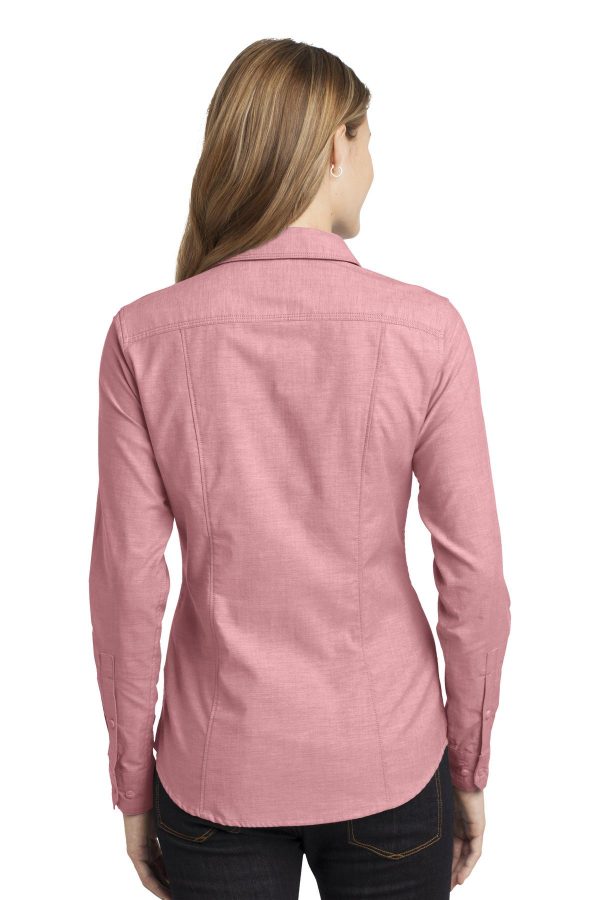 DISCONTINUED Port Authority Ladies Chambray Shirt. L653 - Image 2