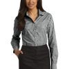 Port Authority® Ladies Long Sleeve Gingham Easy Care Shirt. L654 - Image 3