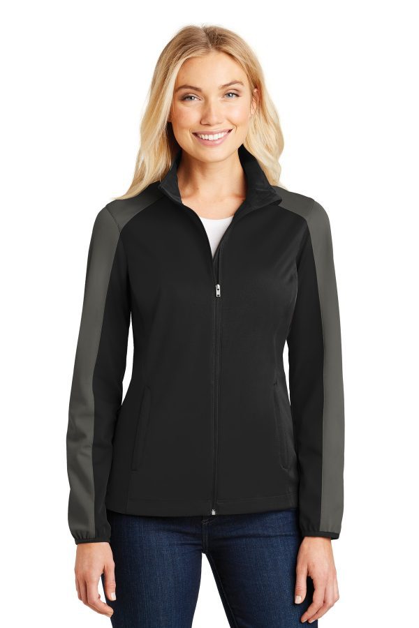 Port Authority Ladies Active Colorblock Soft Shell Jacket. L718 - Image 3