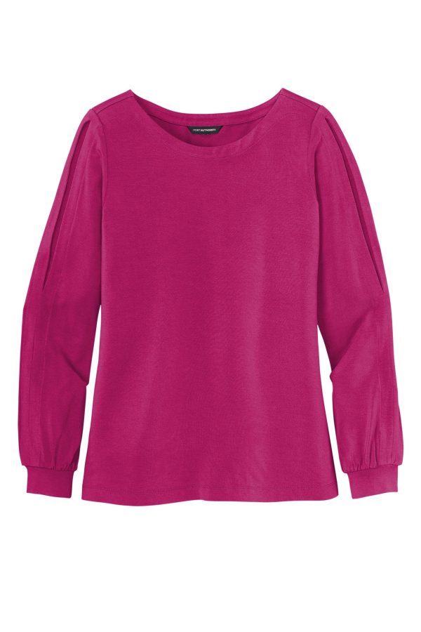 Port Authority  Ladies Luxe Knit Jewel Neck Top. LK5600