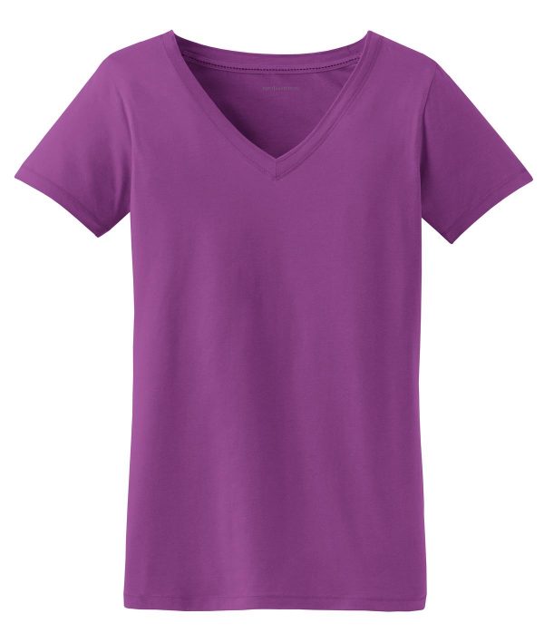 DISCONTINUED Port Authority Ladies Concept V-Neck Tee. LM1002 - Image 2