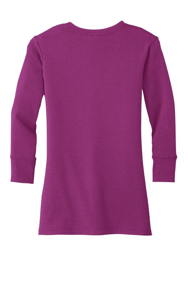 DISCONTINUED Port Authority Ladies Concept Stretch 3/4-Sleeve Scoop Henley. LM1007 - Image 4