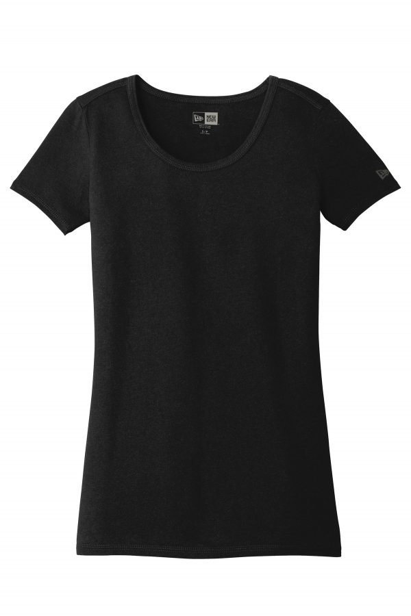 DISCONTINUED New Era  Ladies Tri-Blend Performance Scoop Tee. LNEA130 - Image 3