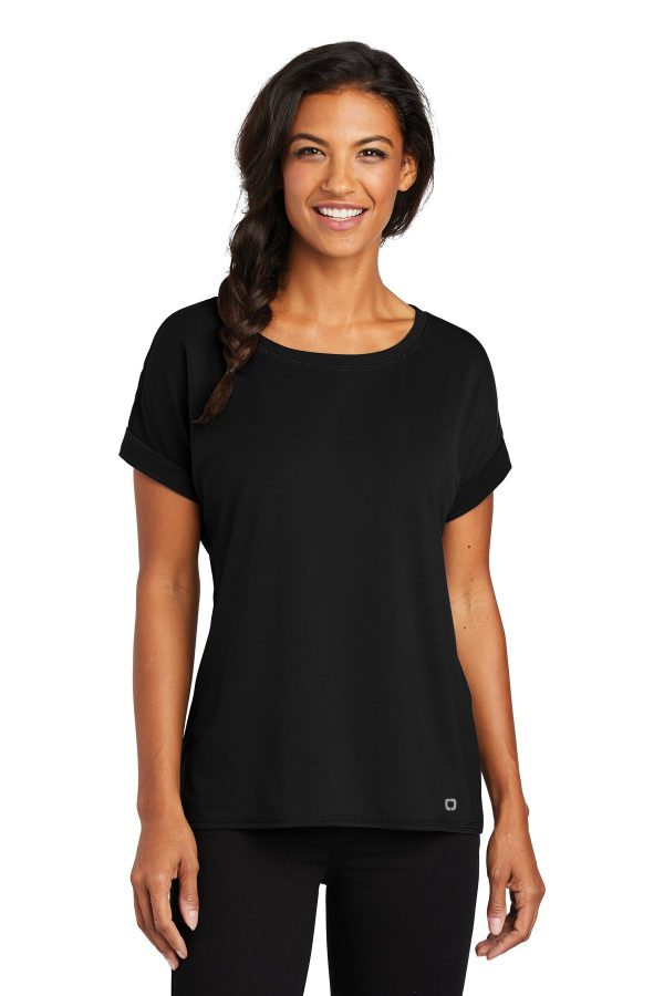 OGIO ® Ladies Luuma Cuffed Short Sleeve. LOG800 - Image 3