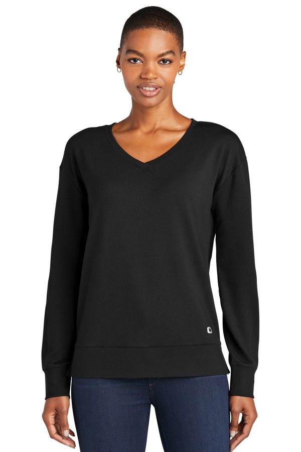 OGIO Ladies Luuma Flex Long Sleeve V-Neck LOG825 - Image 3