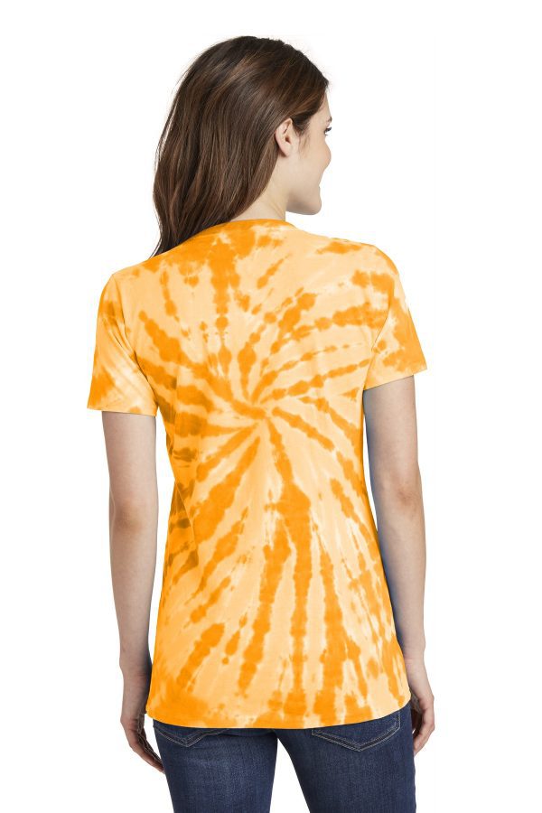 Port & Company Ladies Tie-Dye V-Neck Tee. LPC147V - Image 4