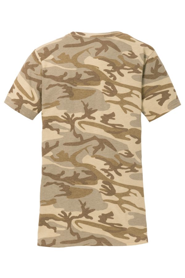 DISCONTINUED Port & Company Ladies Core Cotton Camo V-Neck Tee.  LPC54VC - Image 4