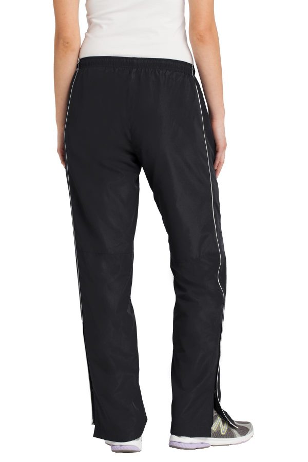 DISCONTINUED Sport-Tek Ladies Piped Wind Pant. LPST61 - Image 2