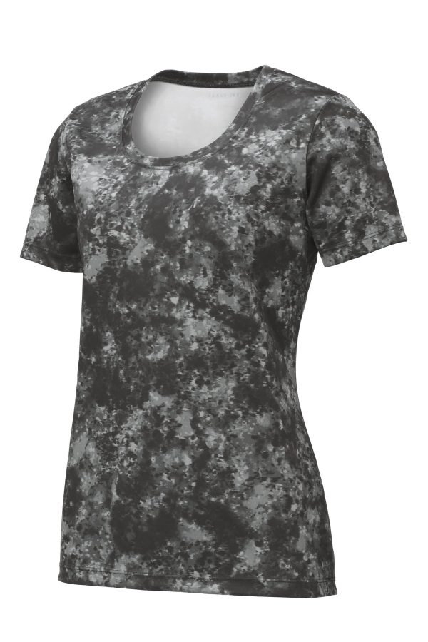 DISCONTINUED Sport-Tek Ladies Mineral Freeze Scoop Neck Tee. LST330 - Image 3