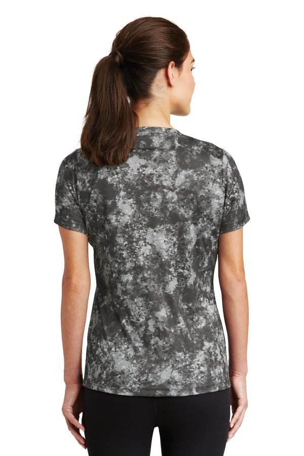 DISCONTINUED Sport-Tek Ladies Mineral Freeze Scoop Neck Tee. LST330 - Image 2