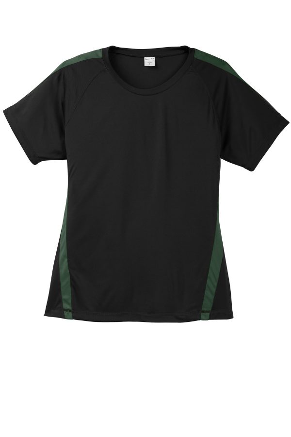 DISCONTINUED Sport-Tek Ladies Colorblock PosiCharge Competitor Tee. LST351 - Image 3