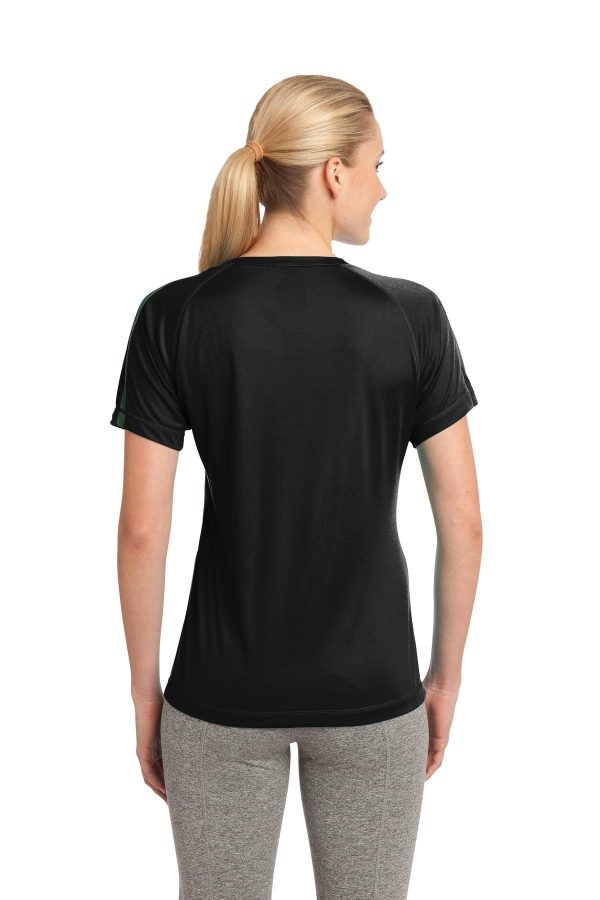 DISCONTINUED Sport-Tek Ladies Colorblock PosiCharge Competitor Tee. LST351 - Image 2