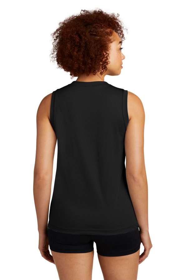 Sport-Tek Ladies Sleeveless PosiCharge Competitor V-Neck Tee. LST352 - Image 4