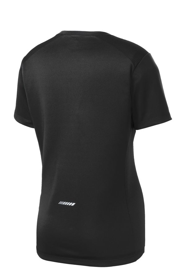 Sport-Tek® Ladies PosiCharge® Elevate Scoop Neck Tee. LST380 - Image 2