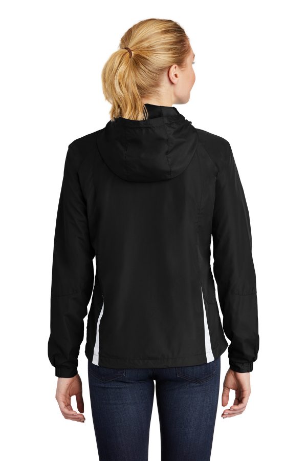 Sport-Tek Ladies Colorblock Hooded Raglan Jacket. LST76 - Image 3