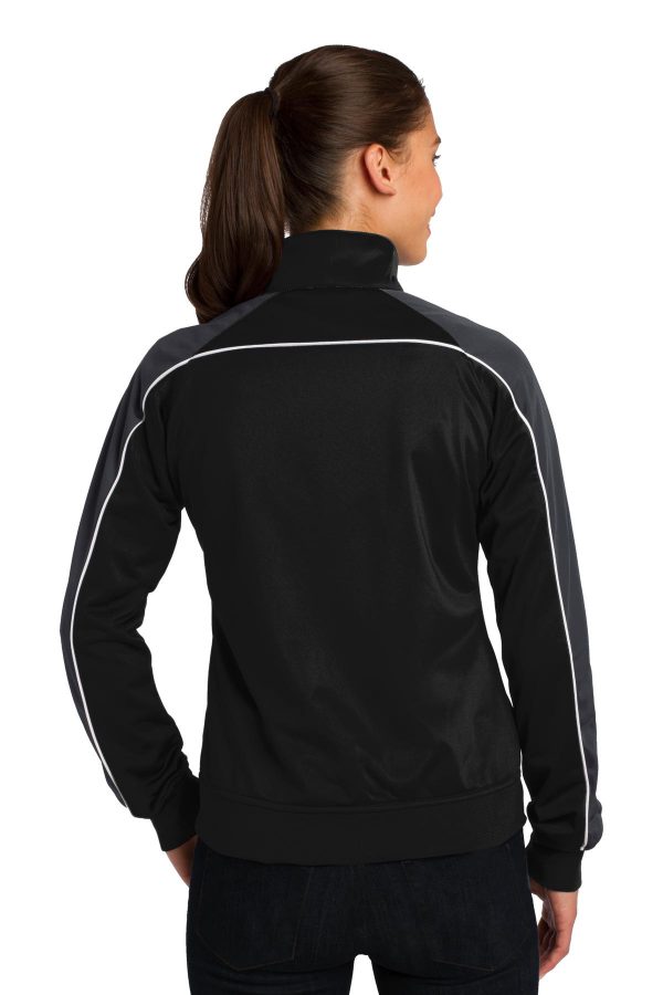 DISCONTINUED Sport-Tek Ladies Piped Tricot Track Jacket. LST92 - Image 2