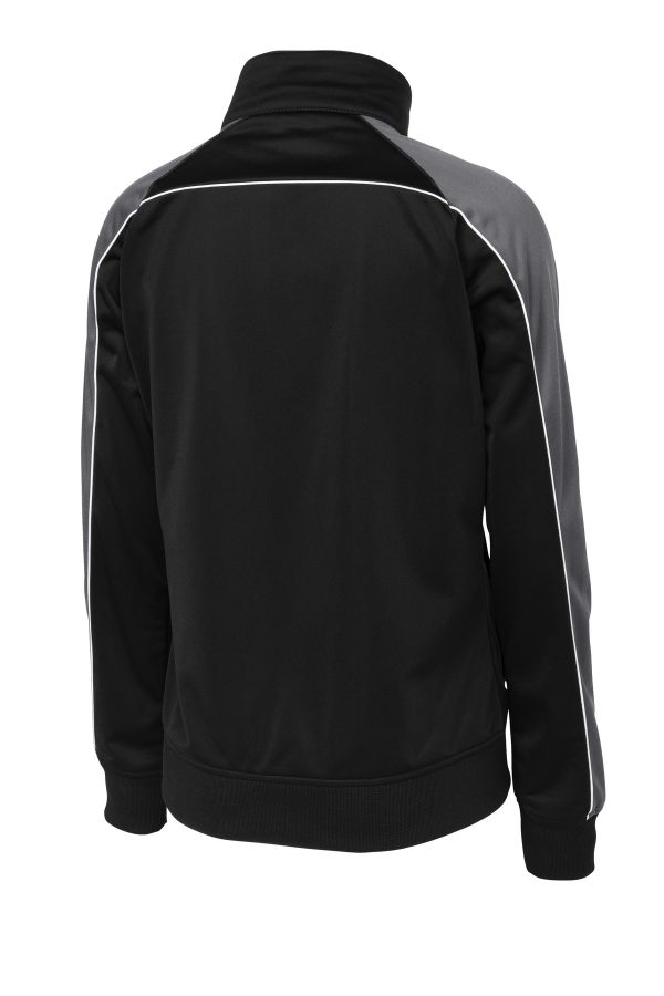 DISCONTINUED Sport-Tek Ladies Piped Tricot Track Jacket. LST92 - Image 4