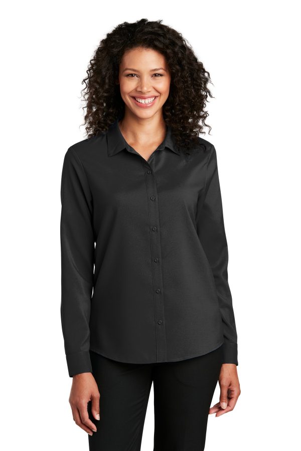 Port Authority  Ladies Long Sleeve Performance Staff Shirt LW401 - Image 3