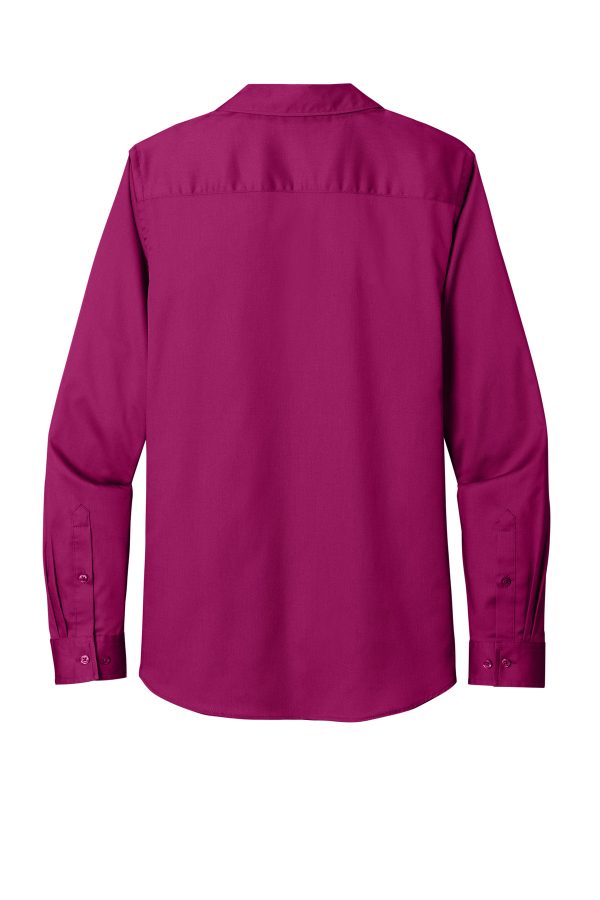 Port Authority Ladies Long Sleeve SuperPro ReactTwill Shirt. LW808 - Image 2