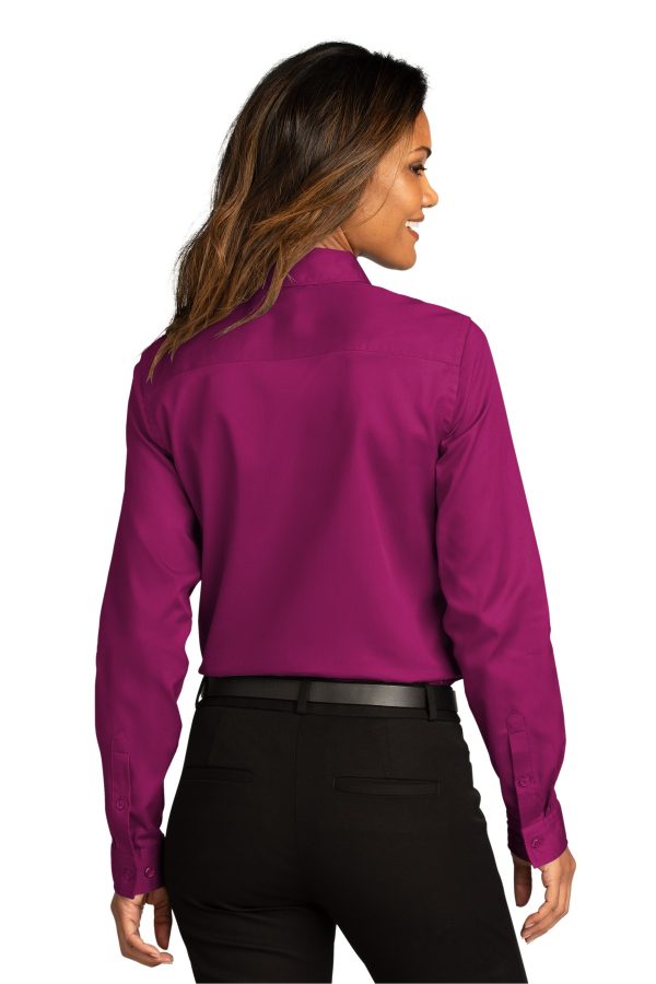 Port Authority Ladies Long Sleeve SuperPro ReactTwill Shirt. LW808 - Image 4