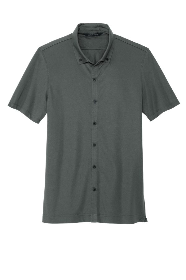 Mercer+Mettle Stretch Pique Full-Button Polo MM1006