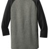 New Era Heritage Blend 3/4-Sleeve Baseball Raglan Tee. NEA104 - Image 2