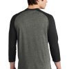 New Era Heritage Blend 3/4-Sleeve Baseball Raglan Tee. NEA104 - Image 4