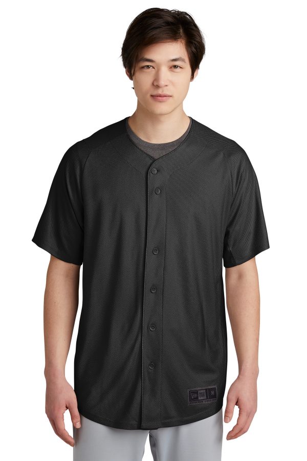 New Era Diamond Era Full-Button Jersey. NEA220 - Image 3