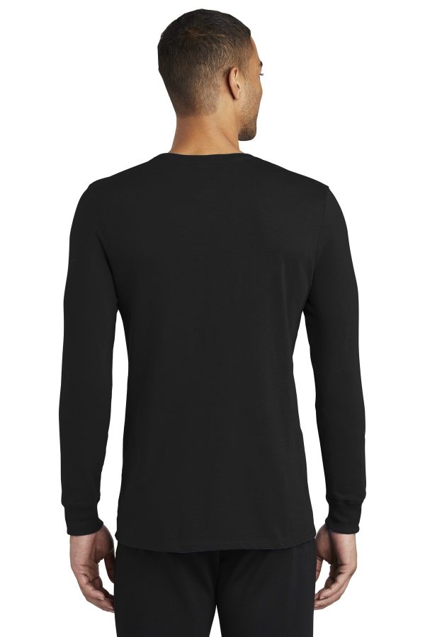 Nike Dri-FIT Cotton/Poly Long Sleeve Tee. NKBQ5230 - Image 2