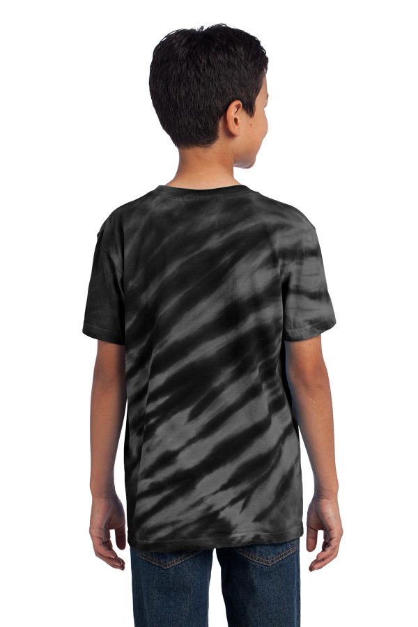 DISCONTINUED Port & Company - Youth Tiger Stripe Tie-Dye Tee. PC148Y - Image 2