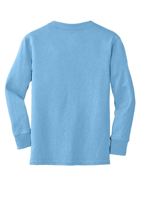 Port & Company Youth Long Sleeve Core Cotton Tee. PC54YLS - Image 2