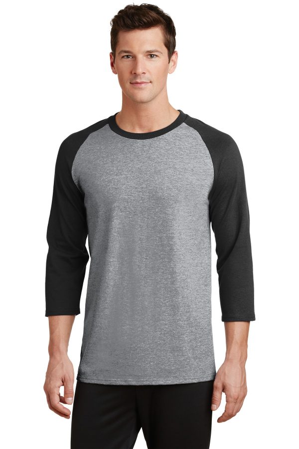 Port & Company® Core Blend 3/4-Sleeve Raglan Tee. PC55RS - Image 3